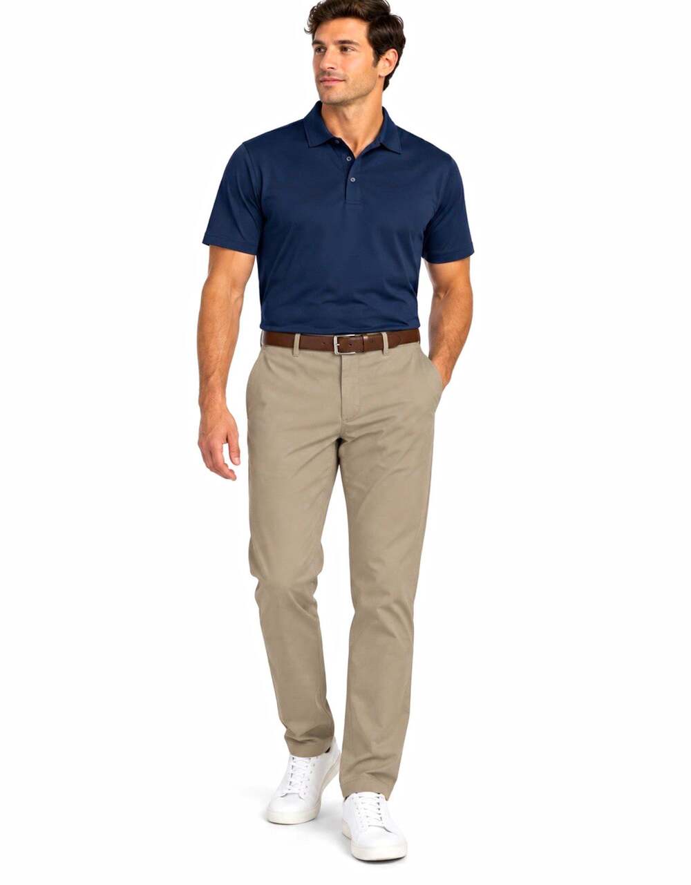 Vineyard Vines On The Go Pant Men’s Beige Stretch Straight Flat Front 35x32